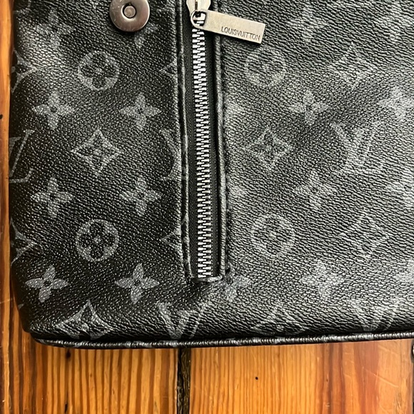 Black Monogram Messenger Bag - Picture 3 of 7